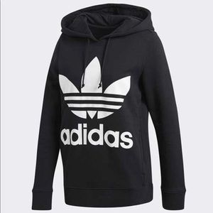 ADIDAS Trefoil Black Pullover Hoodie (CE2408) LRG